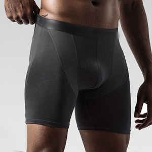 Usine Élastique Confortable Fibre Matériau Respirant Tricoté Hommes Sous-Vêtements Personnalisé Gym Shorts pour Hommes - Product Image 1