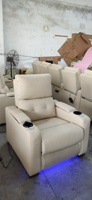 Sillón Reclinable Multifuncional para el Hogar, Sofá Reclinable VIP con Soporte para Tablet y Portavasos