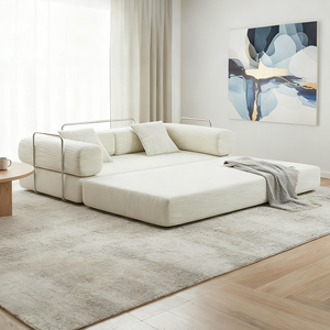 Luxury <b>Sofa</b> Bed Convertible to Folding Couch Fabric Vacuum Compressed <b>Sofa</b> for <b>Small</b> Apartments and Homes - Product Image 4