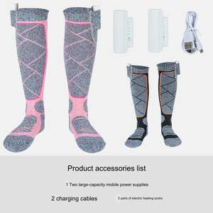 Calze Riscaldate Elettriche USB Mydays Tech per Sci Invernale con Batteria Ricaricabile e 3 Impostazioni di Calore - Product Image 4