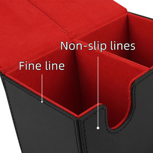 กล่องใส่การ์ด Torson ขนาดใหญ่ รุ่น Twin Flip'n' Deck Case แบบสองชั้น หุ้มด้วยหนัง PU บุผ้ากำมะหยี่ มุมเหลี่ยม เป็นมิตรกับสิ่งแวดล้อม - Product Image 5