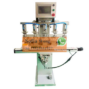 Impresora de almohadilla Dongguan totalmente eléctrica, máquina de impresión de almohadilla de cono de tráfico Real de tanque servo de 6 colores para Plantilla de casco de tarjeta <span class=keywords><strong>Micro</strong></span> <span class=keywords><strong>SD</strong></span> - Product Image 1