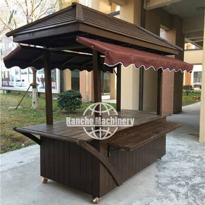 New Food Cart Ice Cream <b>Trolley</b> Awning Snack Food Fast Food Hot Dog <b>Sales</b> Stainless Steel Commercial Use Restaurant Bakery - Product Image 1