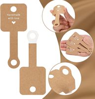 Vente en gros de bijoux faits à la main personnalisés, emballage d'accessoires de bracelets avec carte pliée et autocollant