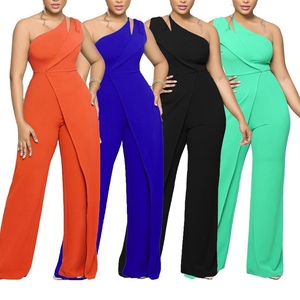 Combinaison droite sexy sans manches à une épaule et taille haute pour femme – Tendance - Product Image 1