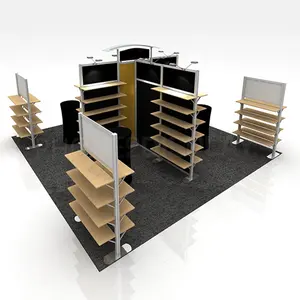 20x20 nuovo Design portatile in alluminio Expo scaffale espositore modulare fiera promozione Stand fieristico