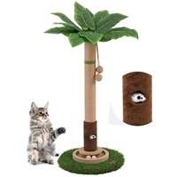 En gros Arbre à chat en sisal d'intérieur en forme de palmier, Jouet interactif pour chaton avec boule suspendue OEM ODM