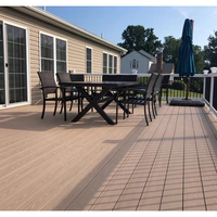 Commande en gros Remise Wpc Plancher de terrasse Revêtement de sol extérieur Bois Plastique Composite PE pour hôtel/terrasse