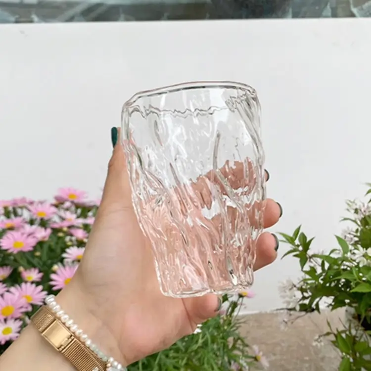 39 साल की फैक्ट्री जापान हीट-रेसिस्टेंट ग्लास व्हिस्की शॉट कप हस्तनिर्मित स्टंप टी कप जूस कप 270 मि.ली