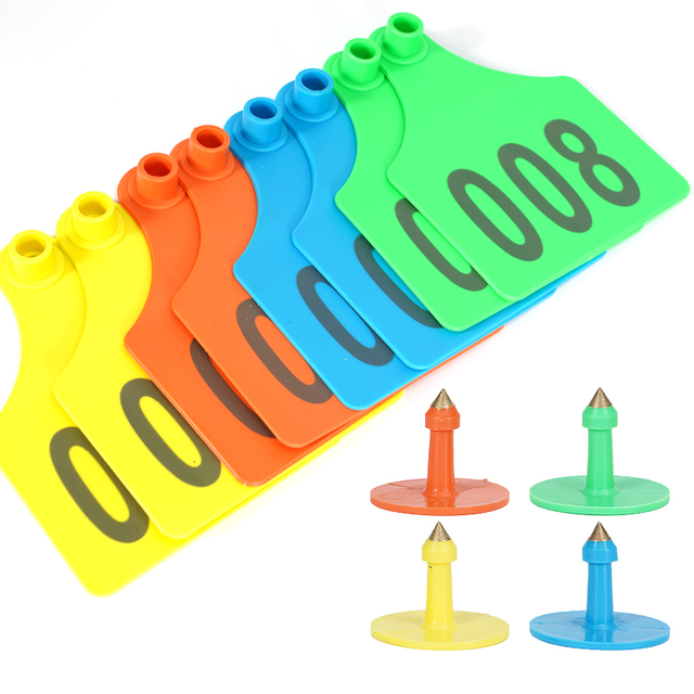 Cattle Farm Husbandry Management Equipment TPU Ear Tag for Cattle Goat Sheep Visual Tracking With Laser Printing Number