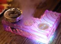 Forme de L Design créatif en plastique led fantaisie table bureau narguilé shisha