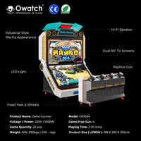 Machine d'arcade de tir en réalité augmentée commerciale pour 4 joueurs, à monnayeur, avec double écran HD, simulateur de jeu de tir pour centre commercial et FEC