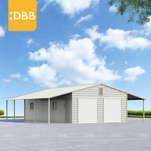 Marque privée 39Ft 39Ft Abri-conteneur de garage Résistant au vent Couleur Tuile en acier de pointe Structure en acier galvanisé Auvent de garage - Product Image 1