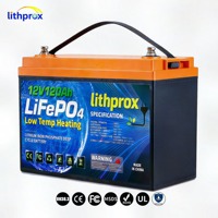 Batterie LiFePO4 12V 120AH avec borne CAN M8, cycle profond, au phosphate de fer et de lithium, pour voiturette de golf, compacte, haute capacité, stockage stable