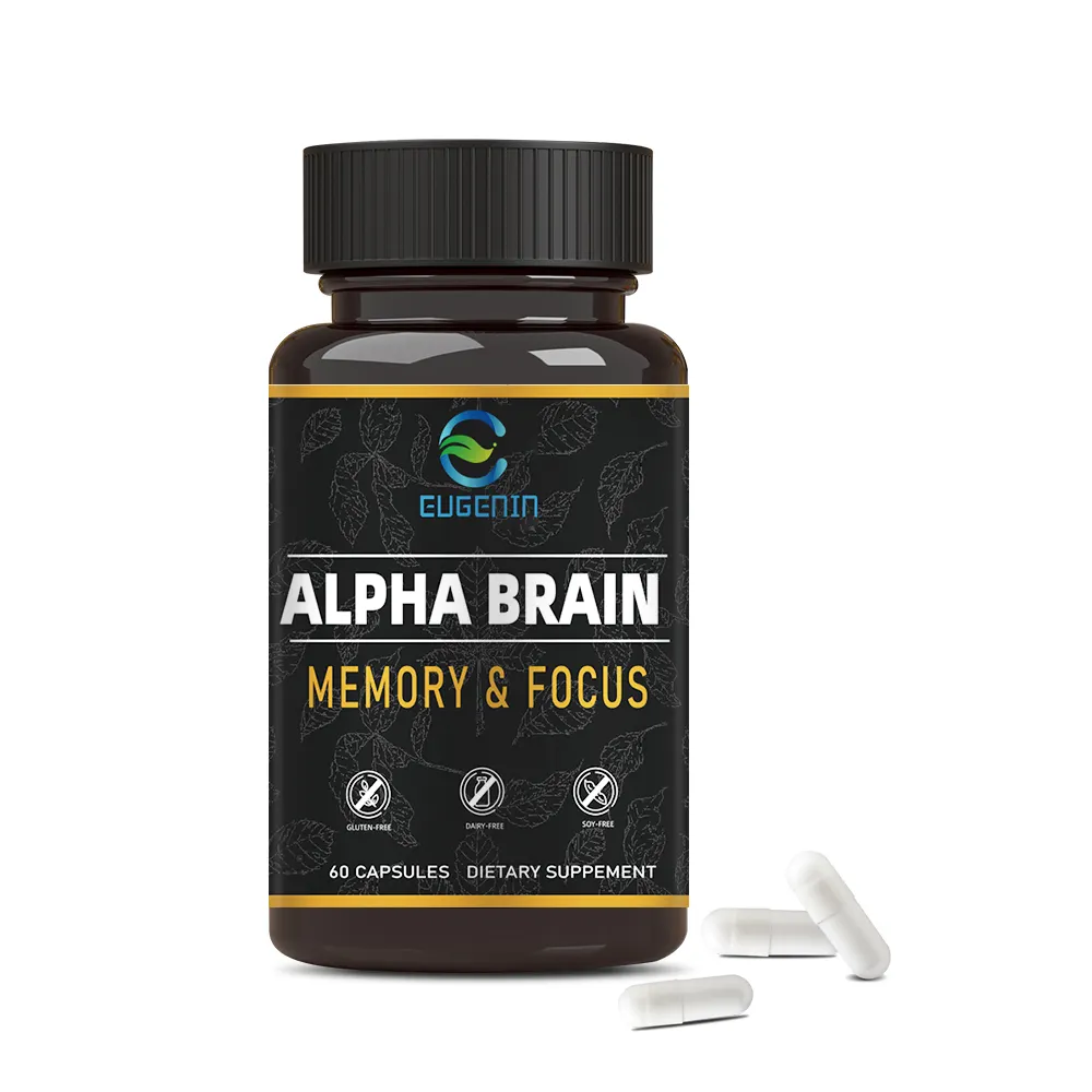 Jiabeikang oem cápsulas de softgel para melhorar a concentração da memória e aumentar o reforço do cérebro alfa
