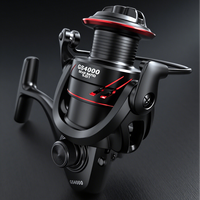 Reel Spinning ROOBLINOS GS All Metal 5.2:1 untuk Air Laut, Performa Tinggi untuk Memancing Ikan Mas, Tangan Kiri, Paduan Aluminium, Sungai