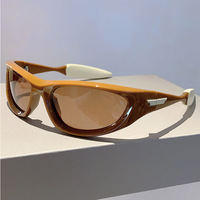 Lunettes de soleil Y2k tendance 1890 pour hommes, lunettes de soleil vintage de marque, lunettes de soleil de sport pour la conduite, lunettes de soleil pour femmes, lunettes de soleil dégradées, petites lunettes de soleil hip-hop