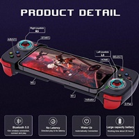Kontroler Game D3 yang Dapat Diregangkan, Gamepad Nirkabel ABS untuk IOS Android PC Bersertifikasi MFi