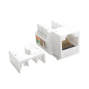 모듈식 네트워크 비 차폐 펀치 다운 고양이 6 모듈 잭 RJ45 Cat6a 90 도 UTP 툴리스 키스톤 잭 - Product Image 2