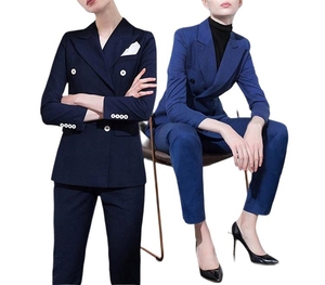Completi da donna pantaloni da sposa smoking alti eleganti blazer <span class=keywords><strong>oversize</strong></span> set bianchi per - Product Image 6