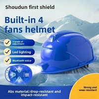 Casque de sécurité Dolnesrn AQM avec système de climatisation intégré sans fentes, protection de la tête, 4 points de suspension pour