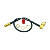 Cable Coaxial RF RG174 de Alta Calidad, Conector SMA Macho a SMA Hembra, Jumper de Baja Pérdida de 50 Ohmios para Módem Inalámbrico y Sistema CCTV