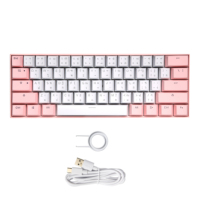 Vente en gros, 60% de touches thaï diy, ordinateur portable, jeu, clavier mécanique gamer, rvb, hotswap rose, clavier mécanique thaïlandais