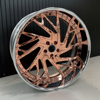 Jantes forgées sur mesure de 22, 24, 26, 28 pouces, 5x120.65, 5x4.75, 5x5, à profil profond, chromées, pour Box Chevy Caprice Impala SS Monte Carlo