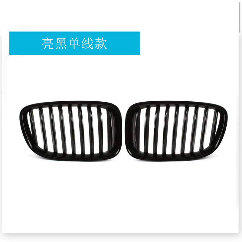 Design noir brillant à une seule ligne