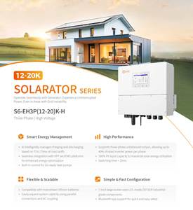 Sistema Híbrido Solar S6-EH3P(12-20)K-H 12kw 15kw 20kw Trifásico 600V de Alta Tensión para Almacenamiento de Energía - Product Image 4