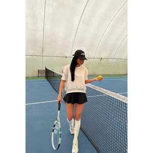 Sweat-shirt en soie gris Alice sans manches avec capuche, impression en relief, fermeture éclair, taille XS - pour l'été, l'automne et l'hiver - Product Image 2