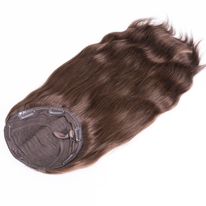 # Extension per Coda <span class=keywords><strong>di</strong></span> Cavallo Castano Chiaro con 7 Clip, Voluminosa e Sicura, 18 Pollici, 160g, Realizzata a Macchina in Capelli Umani per Ufficio/Festa - Product Image 4