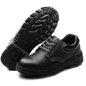 Pu cuir léger confortable hiver coton chaud à la mode hommes bottes pas cher fer toe cheville chaussures de sécurité