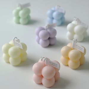 Velas Aromáticas Personalizadas de Cera de Soja en Forma de Cubo de Burbujas, para Decoración del Hogar, Bodas, Fiestas, Velas Perfumadas Hechas a Mano - Product Image 4