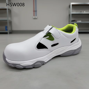 <span class=keywords><strong>Scarpe</strong></span> di Sicurezza Bianche Antiurto HY per Sale di Distribuzione con Punta in Fibra di Vetro, Calzature Antimicrobiche e Oleoresistenti per Impianti Alimentari HSW008 - Product Image 1