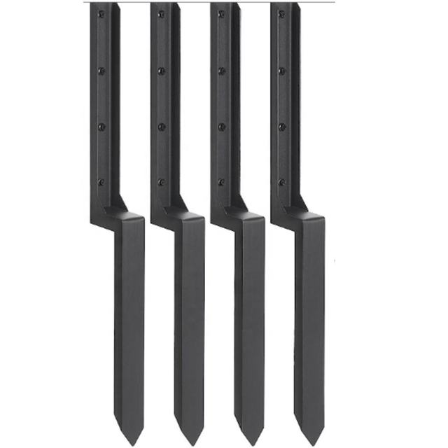 Steel Garden Fence Ground Spike Kit with Reinforcement Nails