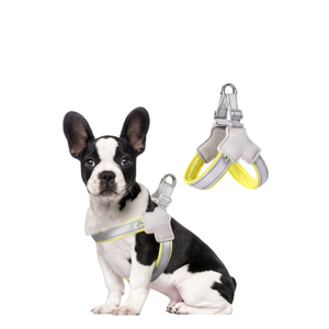 Hiphoppet เสื้อกั๊กตาข่ายระบายอากาศสะท้อนแสงรูปตัว Y สำหรับสุนัขสายพันธุ์เล็กระบายอากาศได้ดีมีสายรัดหน้าอกสำหรับเดินกลางแจ้ง - Product Image 6