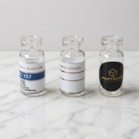Autocollants pour tubes et flacons de petit diamètre, étiquettes personnalisées OEM, service d'étiquetage de flacons en verre pour peptides de la marque TQ