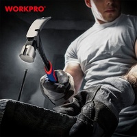 Marteau à griffes WORKPRO 450g (16oz) en acier au carbone forgé d'une seule pièce