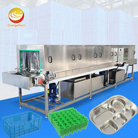 Machine de lavage ORME pour plateaux en plastique, bacs de boulangerie, bacs à déchets et cages à poulets