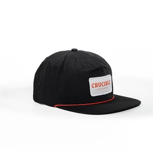 Casquettes Snapback à 5 panneaux à visière plate avec logo personnalisé OEM, sport, golf, avec broderie en nylon, cordons, gorras, chapeaux - Product Image 5