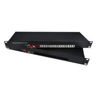 Multiplexeur fibre optique Voice FXS/FXO 1 8 16 32 64 ports RJ11 sur fibre, convertisseur de ligne téléphonique RJ11 vers fibre optique