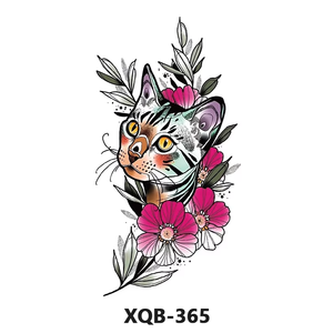 ภาพรอย<span class=keywords><strong>สัก</strong></span>ของสัตว์และดอกไม้สำหรับผู้หญิงครึ่งแขนกันน้ำสติกเกอร์หมึกสักแบบชั่วคราว - Product Image 4
