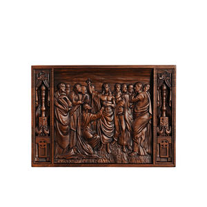 Panel <span class=keywords><strong>de</strong></span> Relieve <span class=keywords><strong>de</strong></span> Madera <span class=keywords><strong>de</strong></span> Jesús y los Apóstoles, Arte Cristiano que Representa a Cristo Enseñando a los Discípulos para la Iglesia y Decoración Religiosa <span class=keywords><strong>de</strong></span> Interiores - Product Image 1