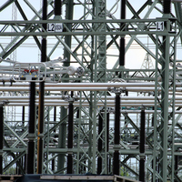 Structure tubulaire en acier sur mesure pour les projets extérieurs de lignes électriques et les structures de postes de transformation