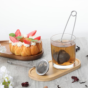 ステンレススチールティーストレーナープレミアムワイヤーメッシュティーボールインフューズストレーナー急な幼児ボールハンドル付きホームキッチンガジェット - Product Image 4