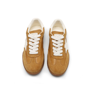 Disponibili <span class=keywords><strong>Sneakers</strong></span> da Donna in Camoscio <span class=keywords><strong>con</strong></span> Stelle Pastello, Scarpe Casual Stile Retrò Tedesco <span class=keywords><strong>con</strong></span> Suola in Gomma - Product Image 6