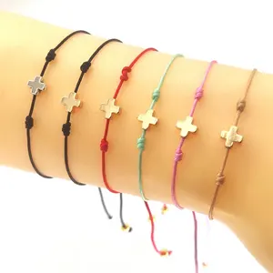 KDC825 Wholesale Fashion String Cross Bracelets