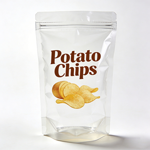 Bolsa Inflable de <span class=keywords><strong>Celulosa</strong></span> MONO Reciclable con Logotipo Impreso de Fábrica para Papas Fritas y Camarones con Boca Dentada de Fácil Apertura - Product Image 1