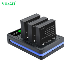 Chargeur USB-C LCD 3 canaux pour batterie <span class=keywords><strong>Ricoh</strong></span> DB-120 compatible avec les appareils photo numériques <span class=keywords><strong>Ricoh</strong></span> GR <span class=keywords><strong>III</strong></span> GR IIIx GR4 - Product Image 2